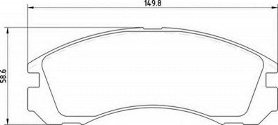 MAGNETI MARELLI 363700203025 -  Комплект тормозных колодок, дисковый тормоз